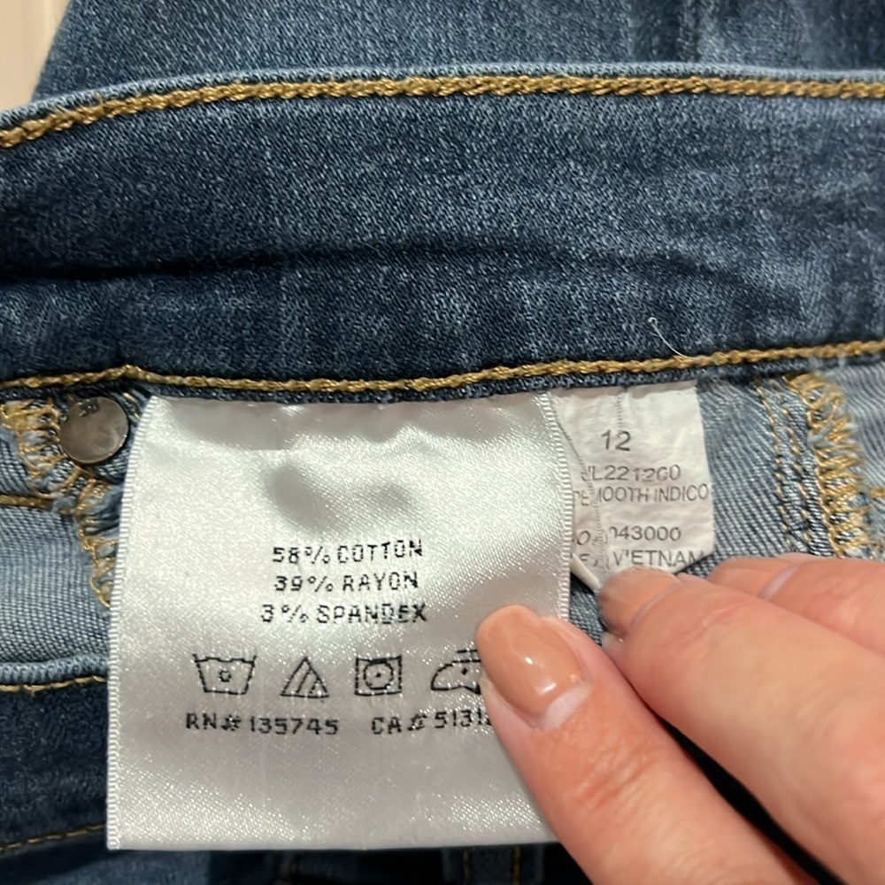 Joes Jeans Girls Size 12 Stretchy Comfy Skinny Vintage Y2K Medium Blue Nordstrom - Picture 13 of 14